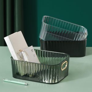 "light luxury style multi scenario acrylic storage basket