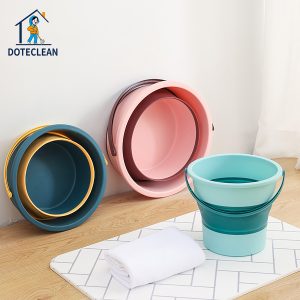 "color blocking folding portable multi functional bucket
