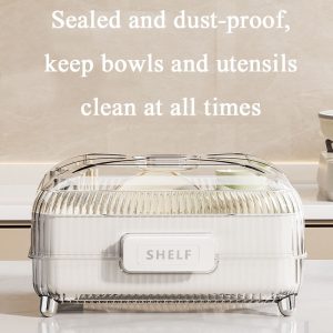 transparent dust proof dish storage assistant