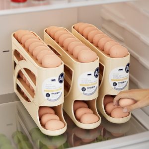 automatic roll off antibacterial egg storage box an increased egg capacity storage box