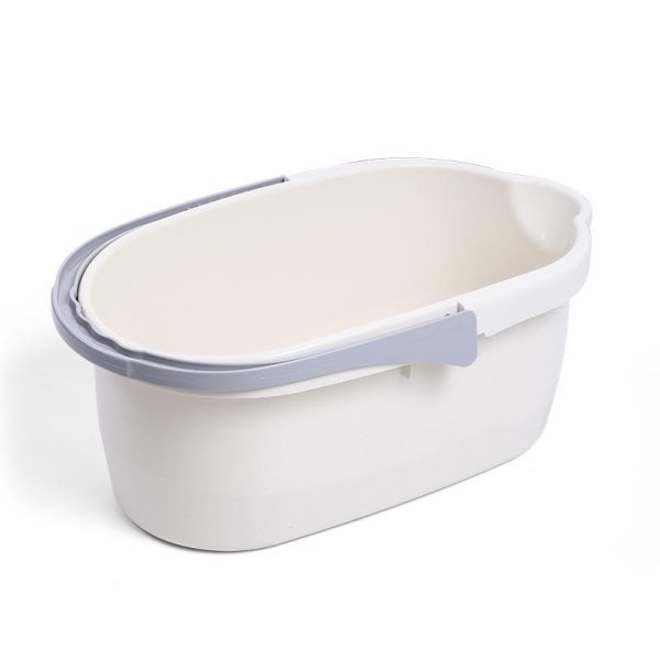 the latest rectangular large capacity portable plastic mop bucket (excluding mop)