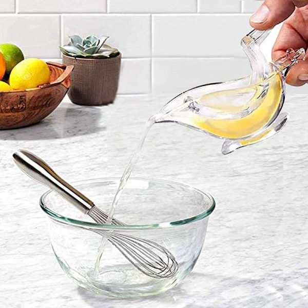 creative transparent lemon juicer, household manual fruit juicer