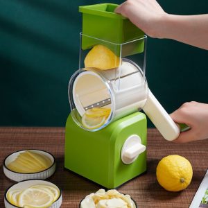 new type of cyclone hand cranked multi functional vegetable cutter