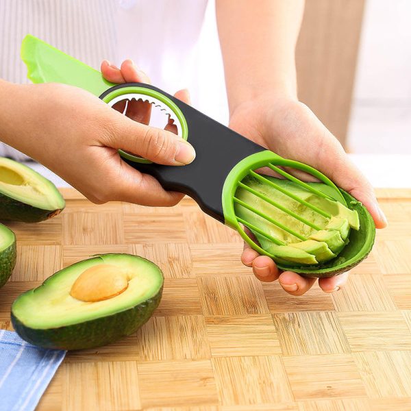 "avocado master" 3 in 1 fruit processing and cutting magic tool