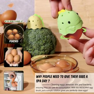 "egg fun cleaning little dinosaur" egg cleaning brush