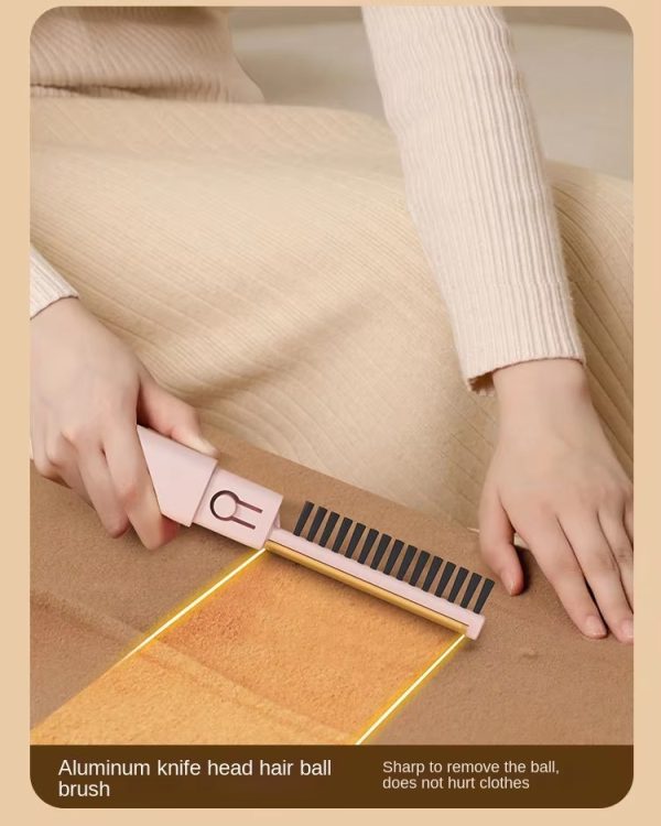 "four in one multi functional clothing cleaning brush with multiple brush heads that can be changed to macaron color.