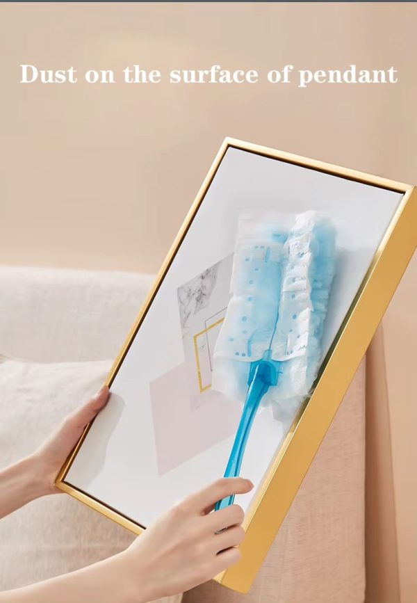 "light dust blue velvet" disposable electrostatic superfine fiber dust duster