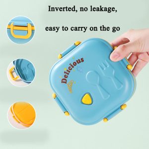 "fun microwave quick heating compartments bento box"