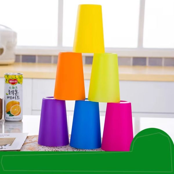 "colorful 260ml small pp colored plastic water cup