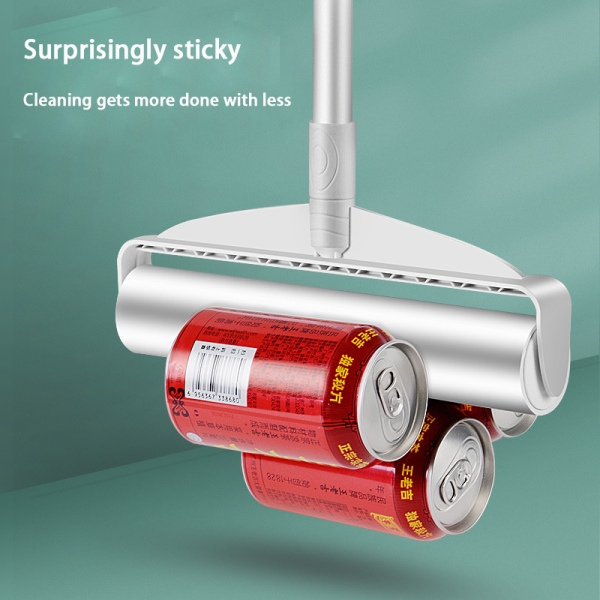 "extendable, extended, wide and long handled manual detachable dust removal drum.