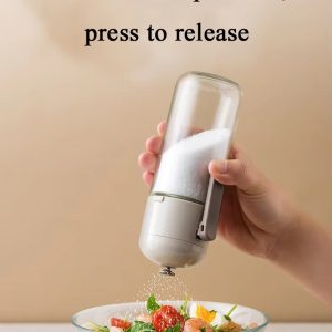 "precision seasoning glass transparent powder sprinkling jar