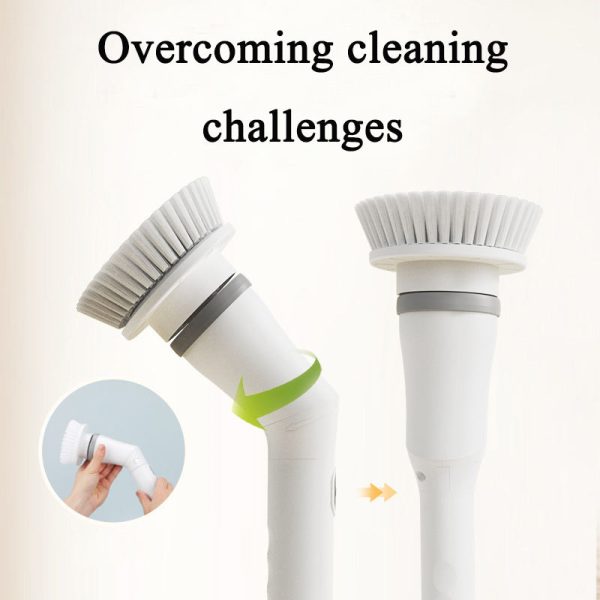 multifunctional household handheld telescopic long handled electric cleaning brush