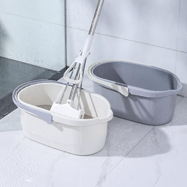 the latest rectangular large capacity portable plastic mop bucket (excluding mop)