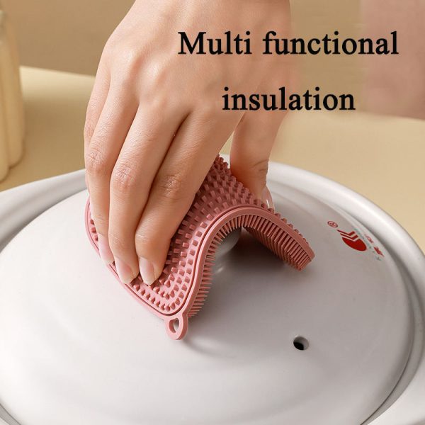 "double sided clean" thickened silicone multi functional dishwashing brush