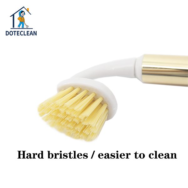 "curved handle clean kitchen" long handled kitchen cleaning brush