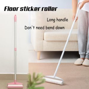 adjustable dust removal and lint remover with telescopic long handle roller