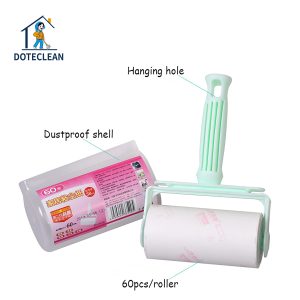 "multi color band patterned handle + tear off type" home dust removal roller