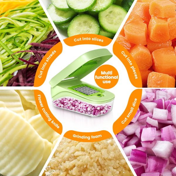 12 piece multi functional vegetable cutter, a household kitchen tool for slicing, dicing, slicing and grilling