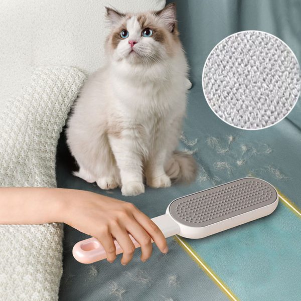 "four in one multi functional clothing cleaning brush with multiple brush heads that can be changed to macaron color.