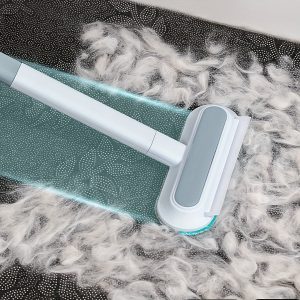 "blue and gray color combination detachable multi brush head" reusable depilation and cleaning brush set