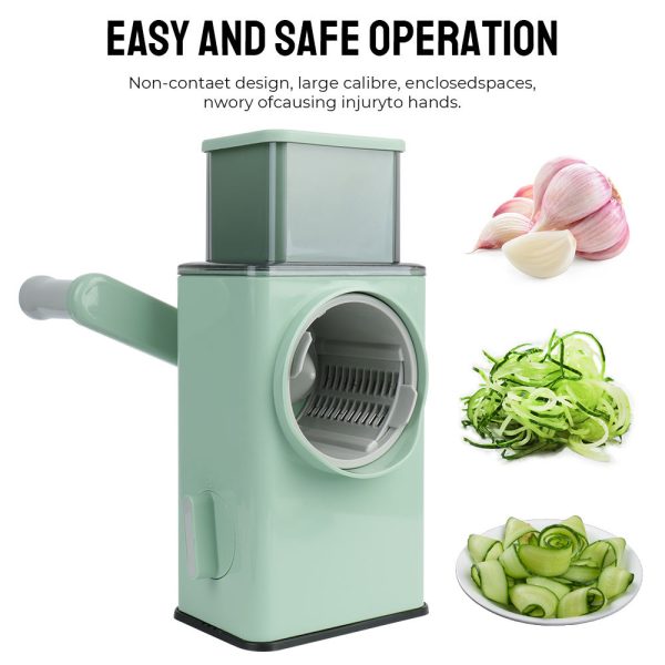 3 in 1 manual rotating hand cranked vegetable cutter