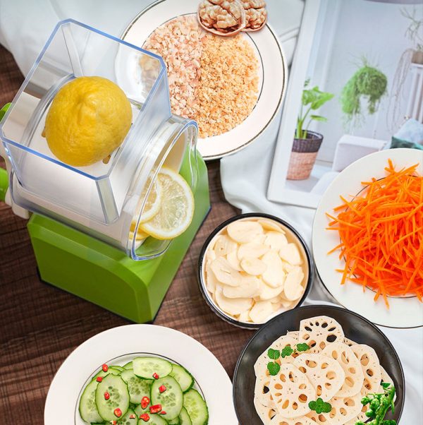 new type of cyclone hand cranked multi functional vegetable cutter