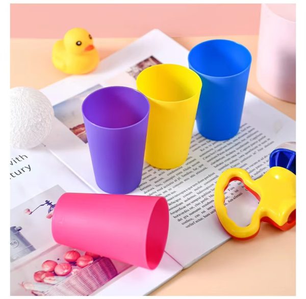 "colorful 260ml small pp colored plastic water cup