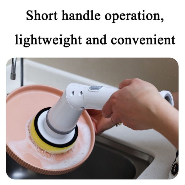 multifunctional household handheld telescopic long handled electric cleaning brush