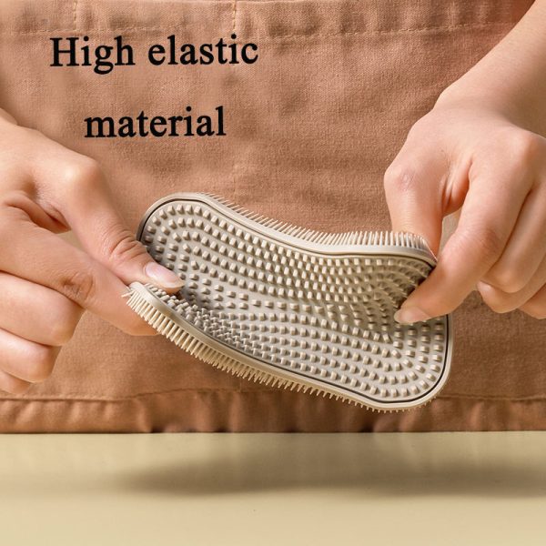 "double sided clean" thickened silicone multi functional dishwashing brush