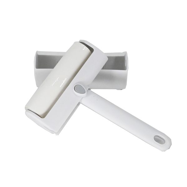 "foldable white handle dust proof" bristle sticking roller