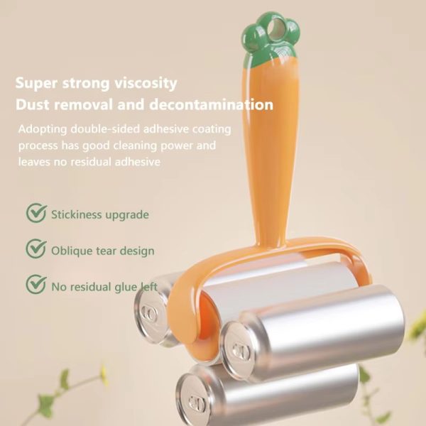 "cute and fun radish handle" bristle roller