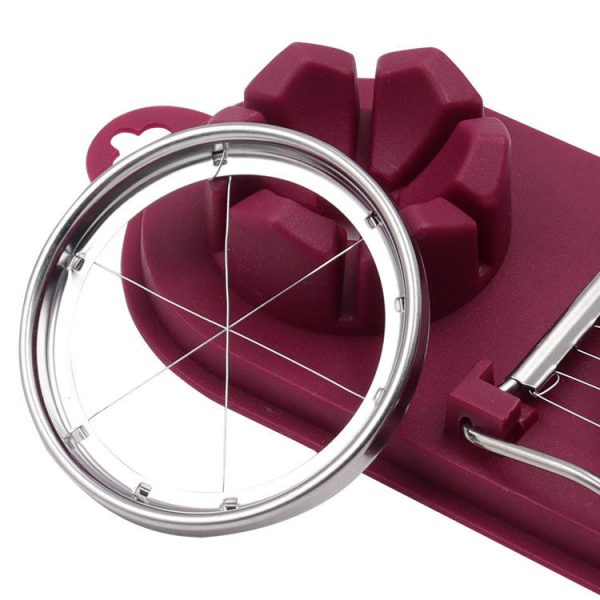 multi functional double compartment egg slicer