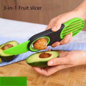 "avocado master" 3 in 1 fruit processing and cutting magic tool