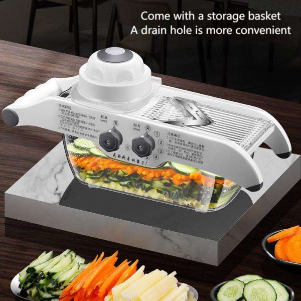 "quick cut guardian" multi functional fruit and vegetable slicer