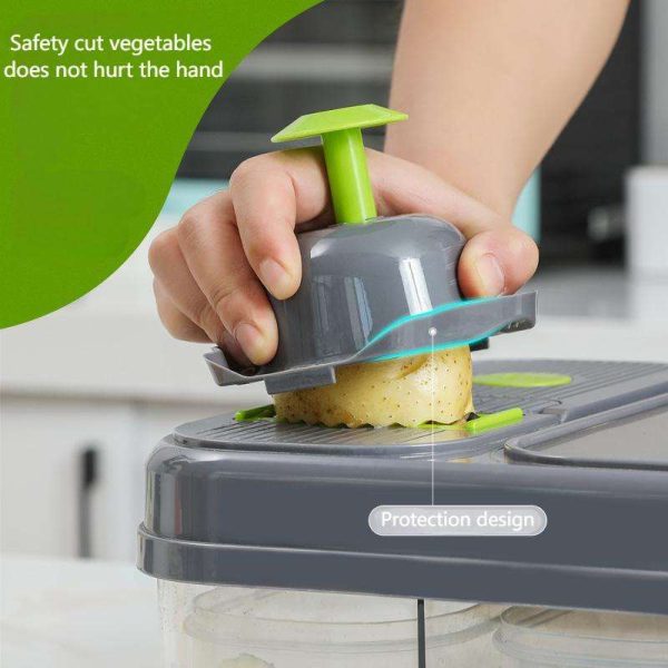 "kitchen fresh multi functional" all in one food preparation box manual metal food cutter