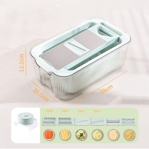 double layer large capacity drainage basket multi functional vegetable cutter