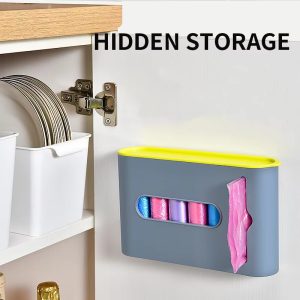 detachable wall mounted garbage bag storage box