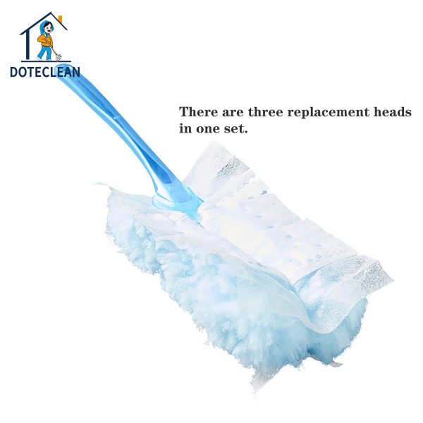 "light dust blue velvet" disposable electrostatic superfine fiber dust duster