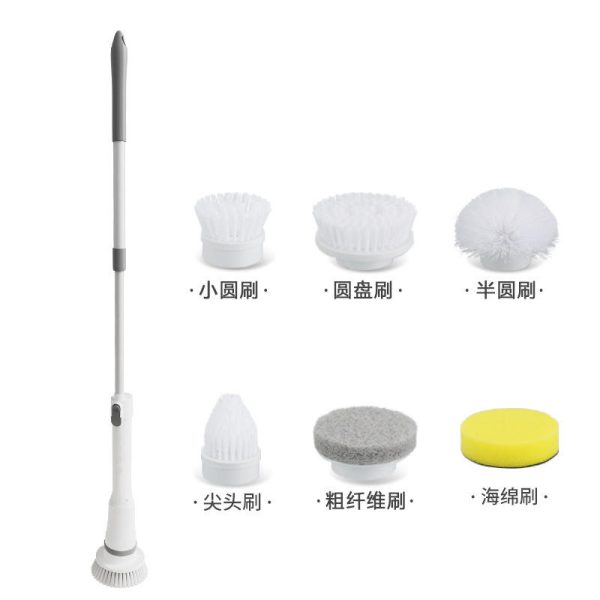 multifunctional household handheld telescopic long handled electric cleaning brush