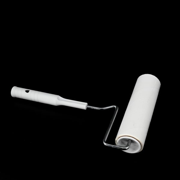 "u frame dust cleaner" is equipped with a dust proof base and a sticky roller