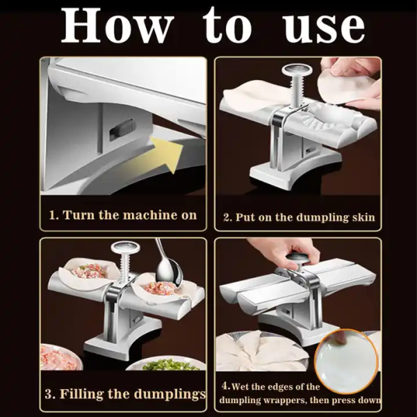 double slot press fitting convenient dumpling making tool