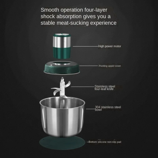 stainless steel large capacity electric meat grinder