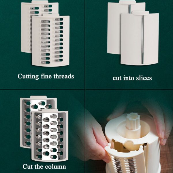 new type of cyclone hand cranked multi functional vegetable cutter