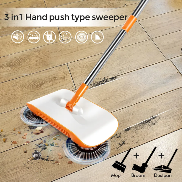 360 degree rotating broom spinning high efficiency magic broom