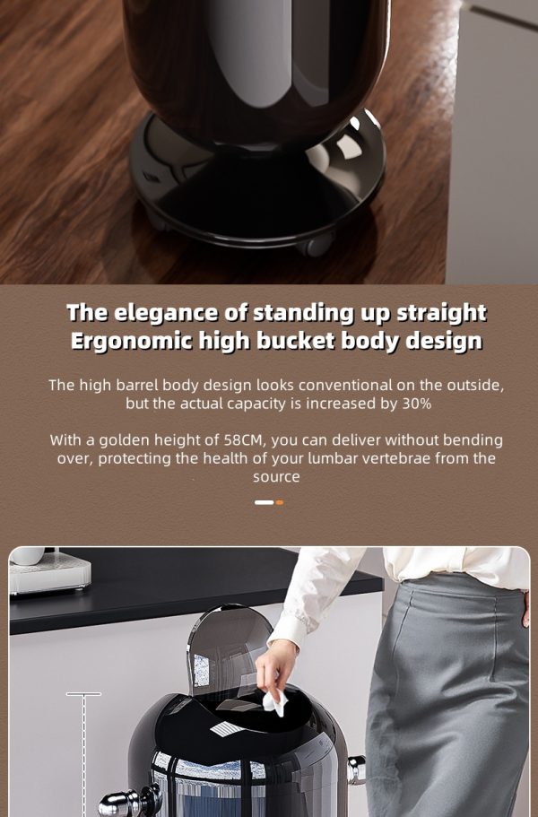 "light luxury art cabin trash can