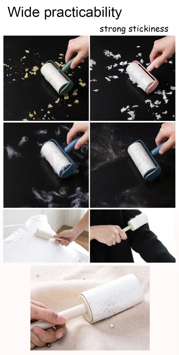 "slant tear and easy to change" long handled bristle roller