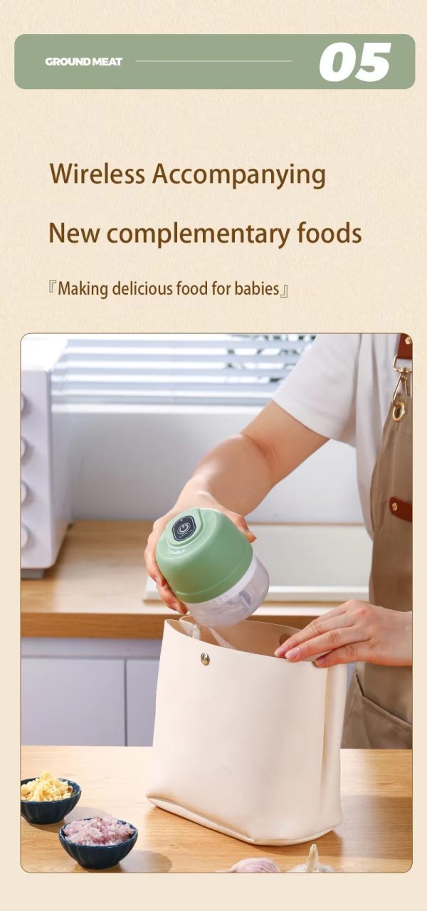 household mini electric garlic mashing machine for complementary food