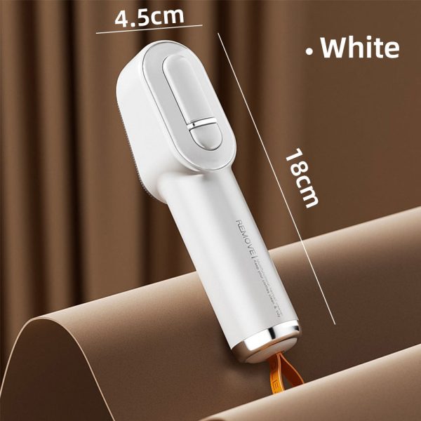 "white body orange lanyard oblique tear type" two in one portable lint remover