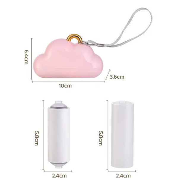 "cloud shaped portable" easy to hang powerful lint remover