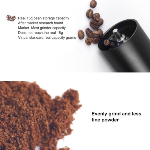 "hand brewed coffee aroma" hand shaken coffee grinder